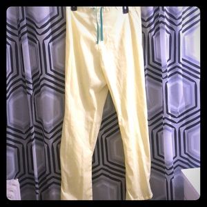 EWC INC sunny yellow scrub pants